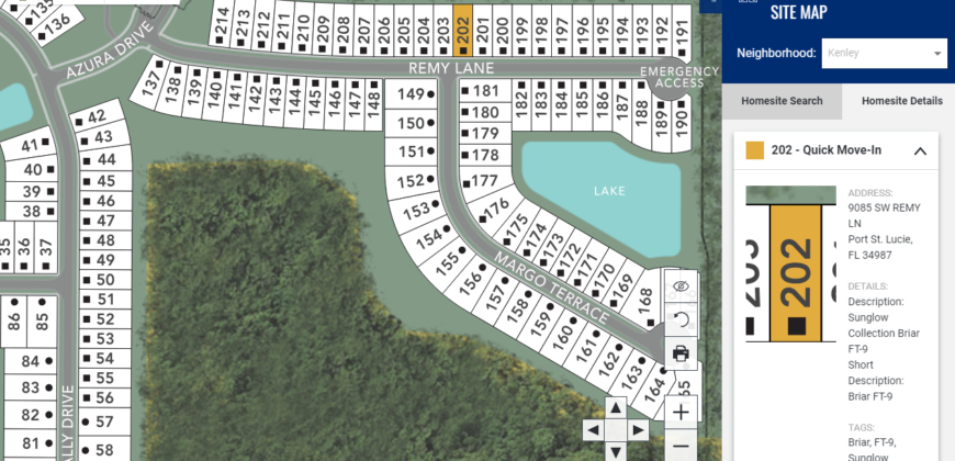 9085 SW REMY LN 3 Beds 2 Baths 1 Half Bath  1,997 Sq. Ft. 2 Car Garage New Home For Sale In Port ST Lucie