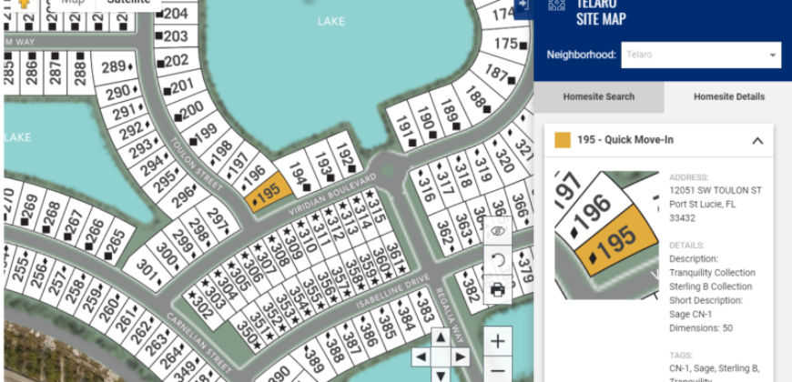 2 beds 2baths New Home For Sale Port ST Lucie Florida 12051 Toulon St, Pt Saint Lucie, FL 34987